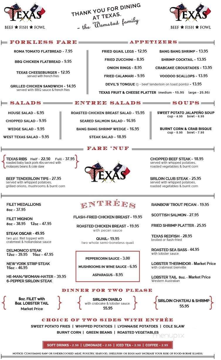 Texas - Richardson, TX menu_pic