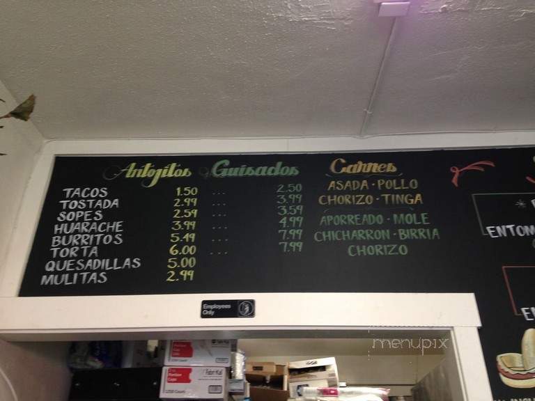 Restaurante Tierra Caliente - Los Angeles, CA menu_pic