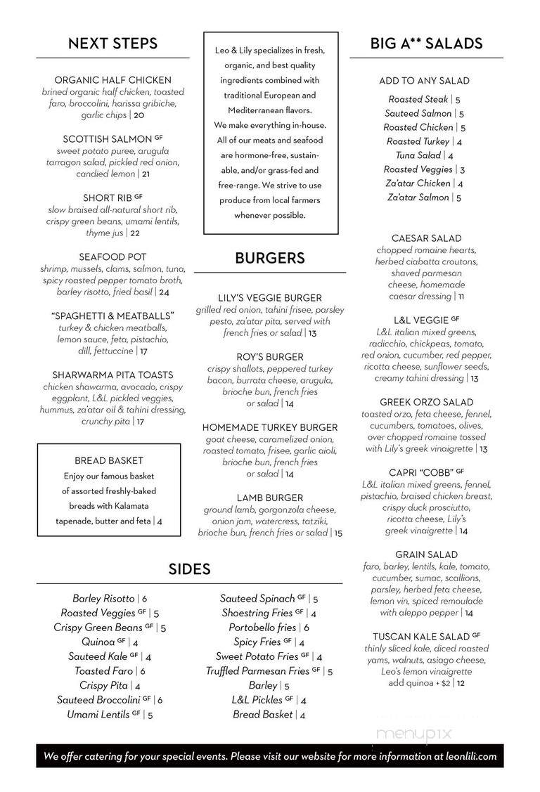 Leo and Lily - Woodland Hills, CA menu_pic