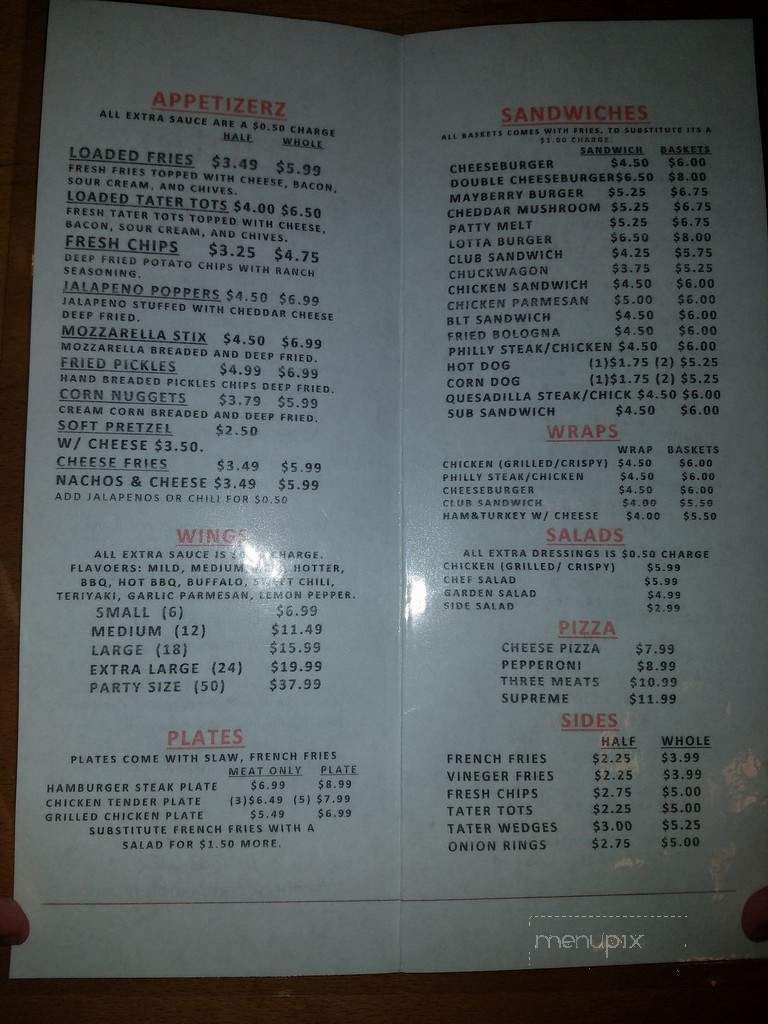 Skooterz Saloon - Shelby, NC menu_pic