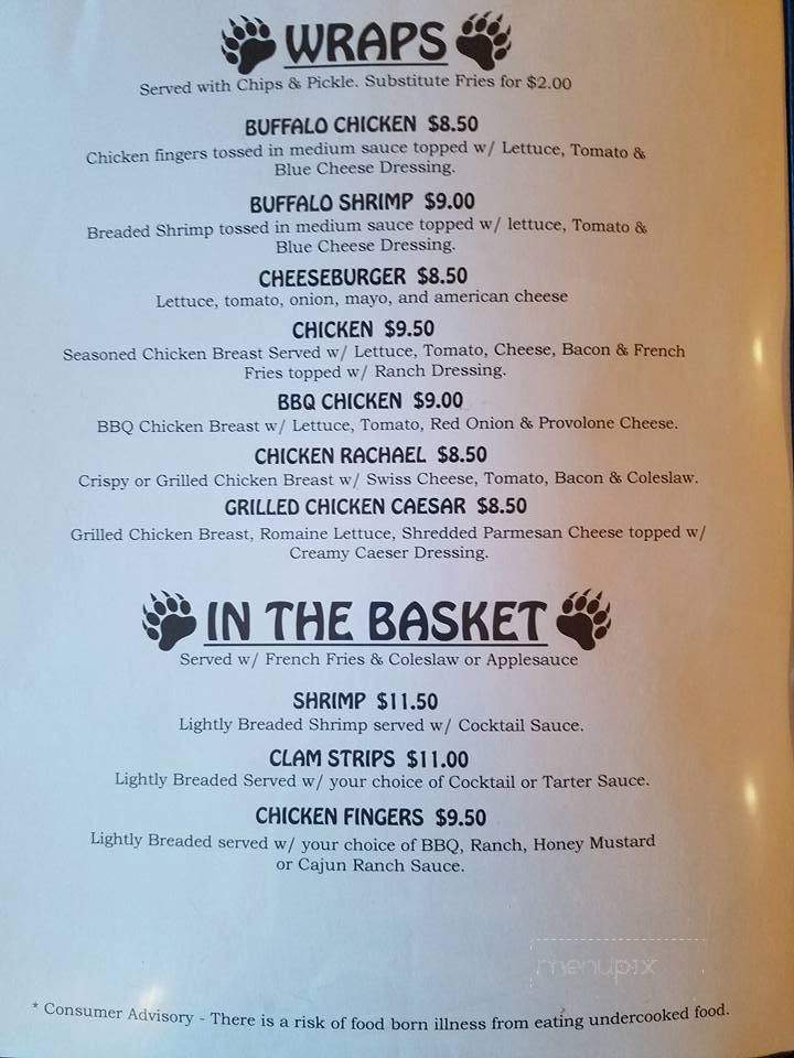 The Den on Turnpike - ELIZABETHTOWN, PA menu_pic