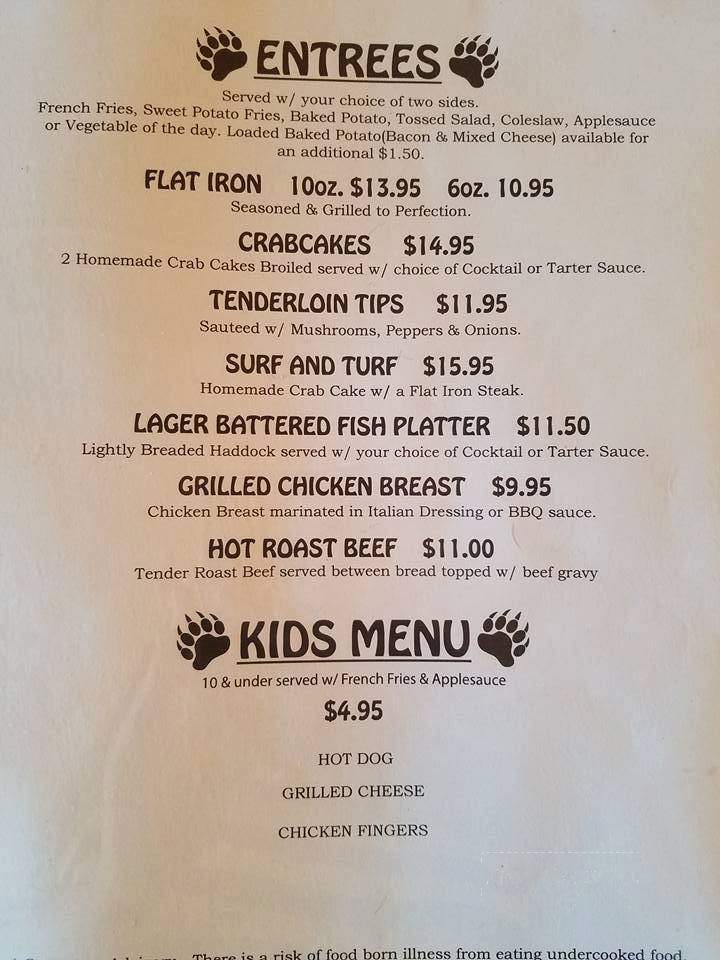 The Den on Turnpike - ELIZABETHTOWN, PA menu_pic