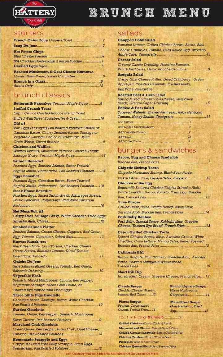 The Hattery Stove & Still - Doylestown, PA menu_pic