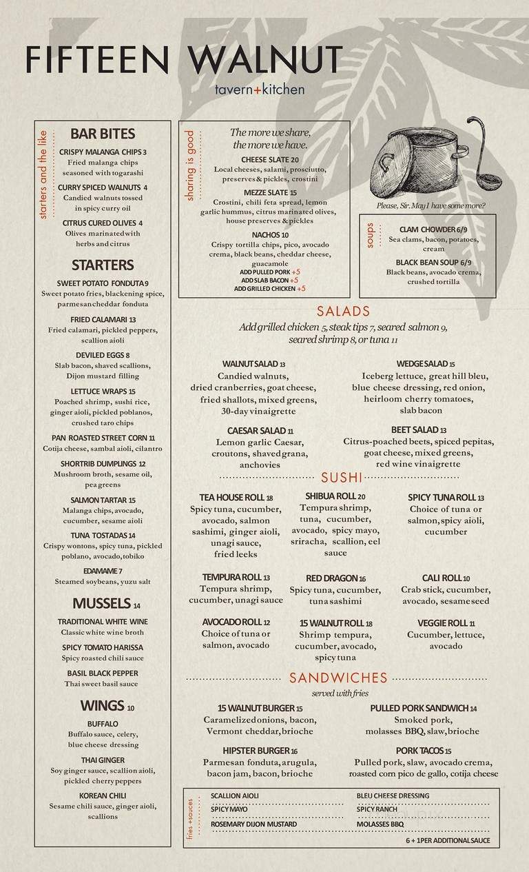 15 Walnut - South Hamilton, MA menu_pic