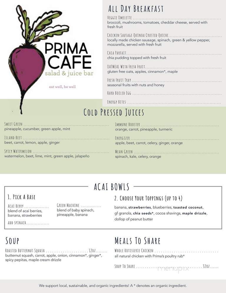 Prima Oliva - Hamburg, NY menu_pic