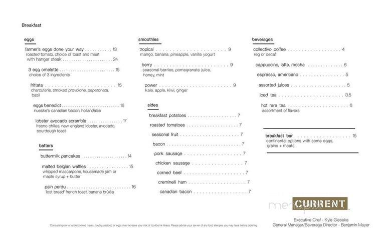Current - Chicago, IL menu_pic