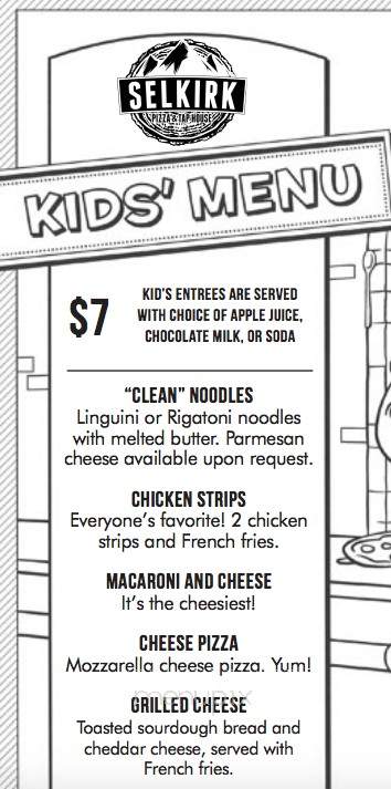 Selkirk Pizza & Taphouse - Spokane, WA menu_pic