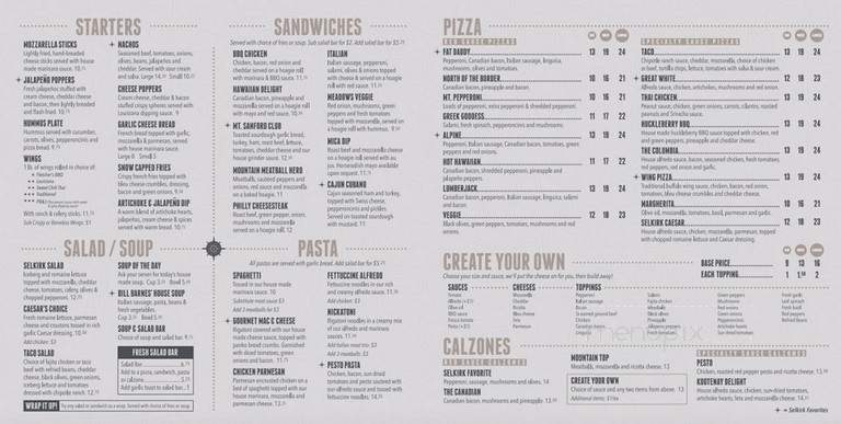 Selkirk Pizza & Taphouse - Spokane, WA menu_pic