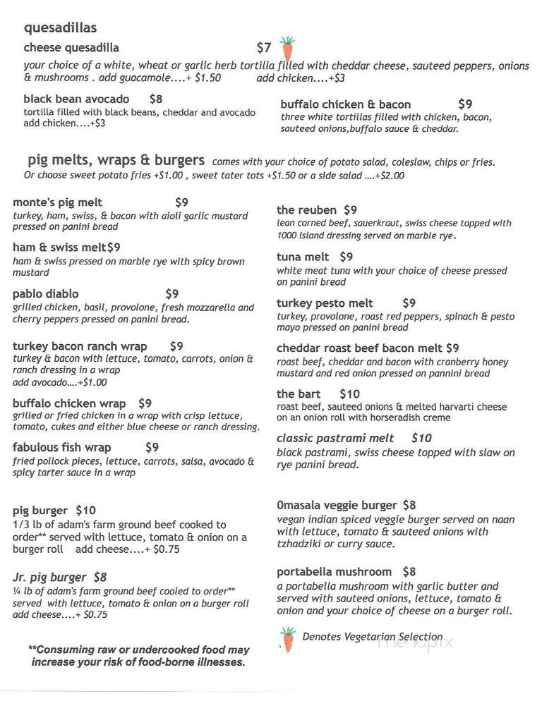 Blind Pig - Athol, MA menu_pic
