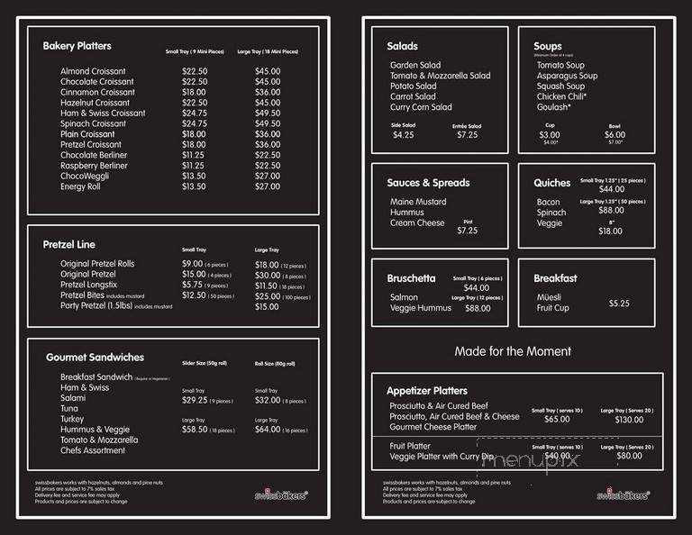 swissbakers - Reading, MA menu_pic