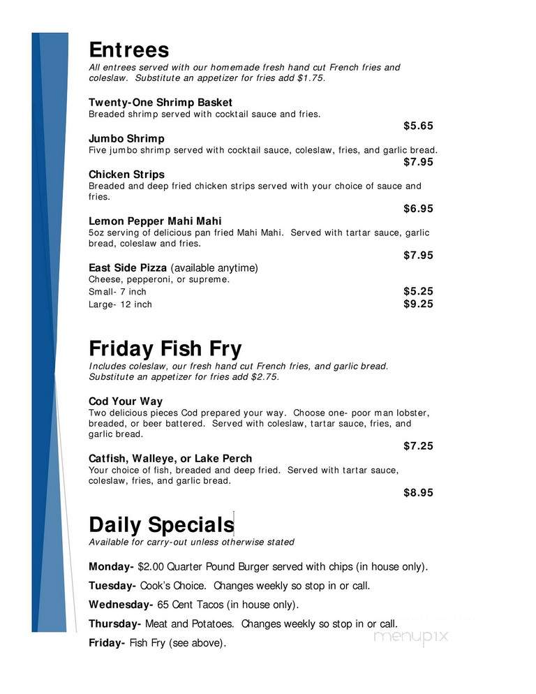 Frolic - Waukegan, IL menu_pic