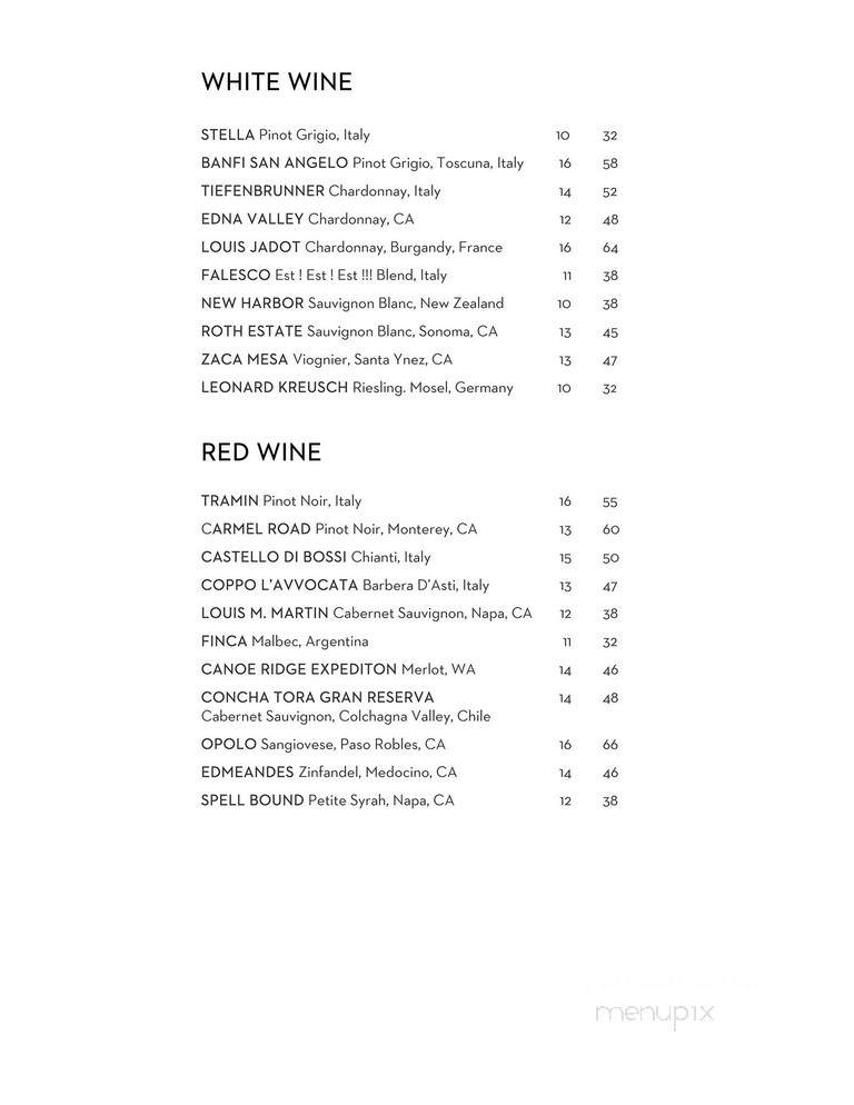 Filini Bar and Restaurant - Chicago, IL menu_pic