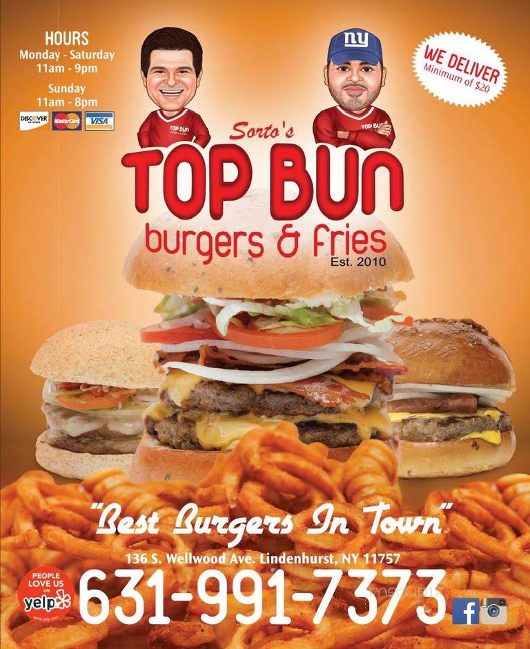 Sorto's Top Bun Burgers and Fries - Lindenhurst, NY