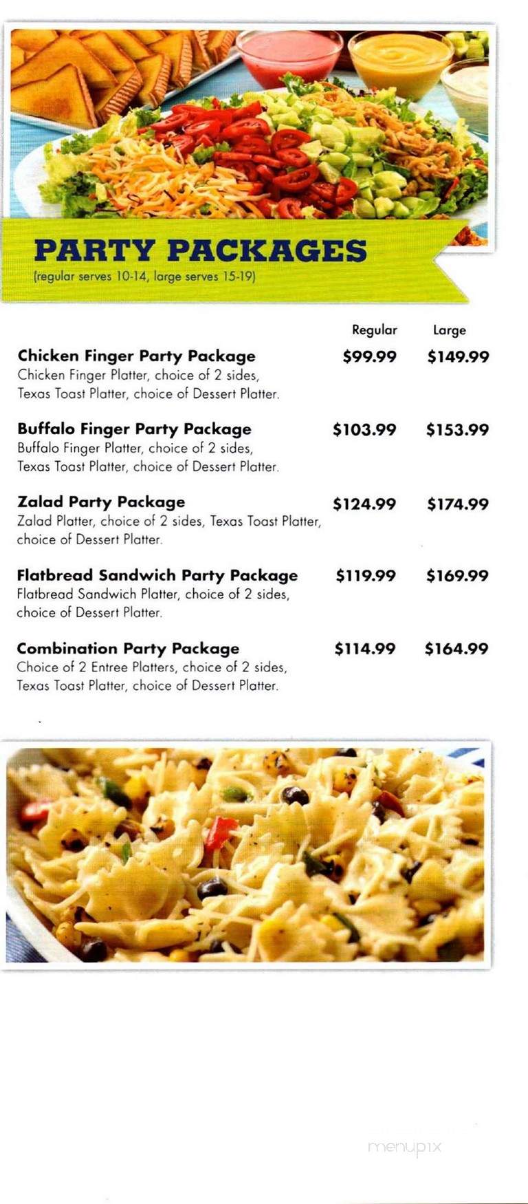 Zaxby's - Jacksonville, FL menu_pic