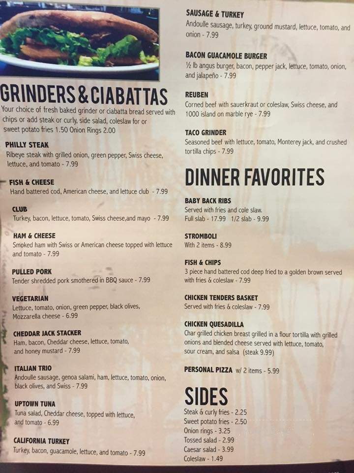 Loon Lake Bar & Grill - Waterford, MI menu_pic