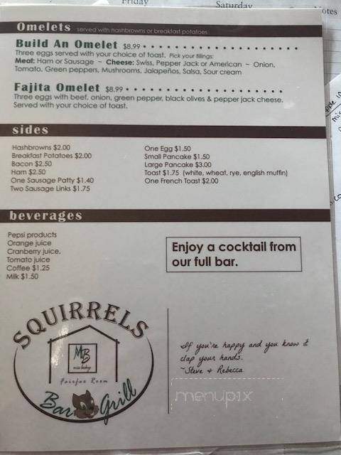Squirrels Bar & Grill - Fairfax, MN