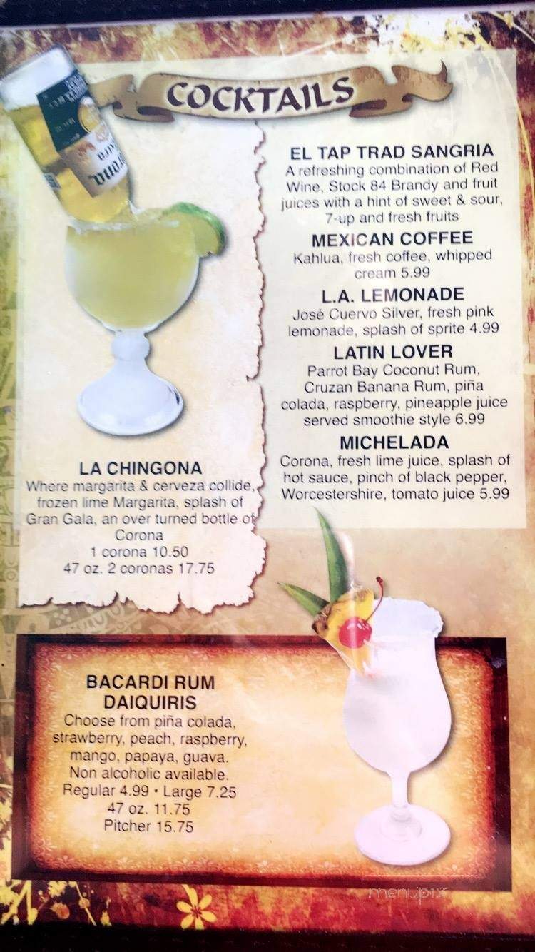El Mariachi Mex Restaurant - Jacksonville, NC menu_pic