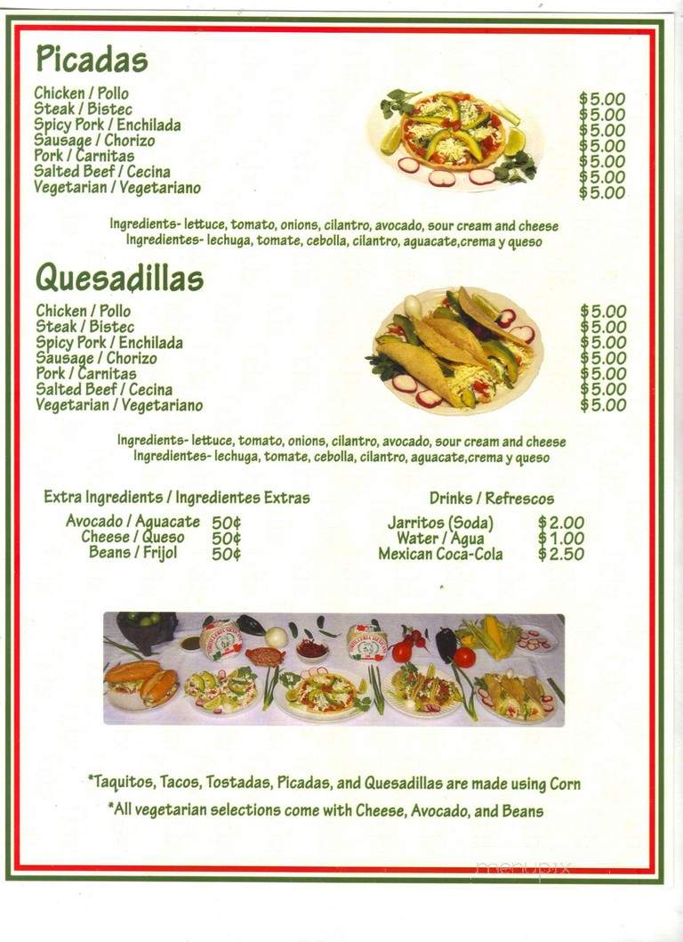 New Mexico Place II - Ridgewood, NY menu_pic