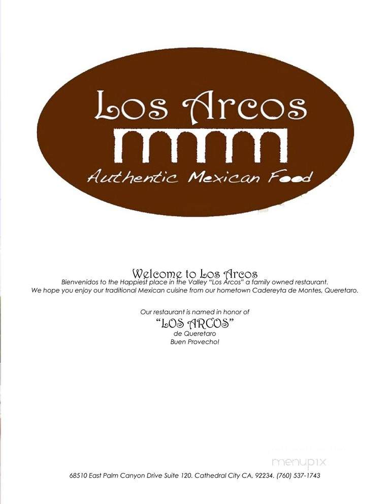 Los Arcos - Sunland, CA menu_pic