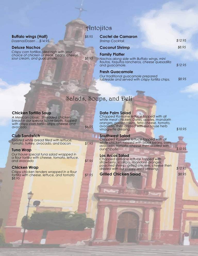 Los Arcos - Sunland, CA menu_pic