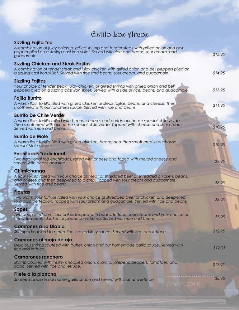 Los Arcos - Sunland, CA menu_pic