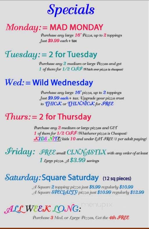 Big Js Pizza Shack - Hot Springs, AR menu_pic