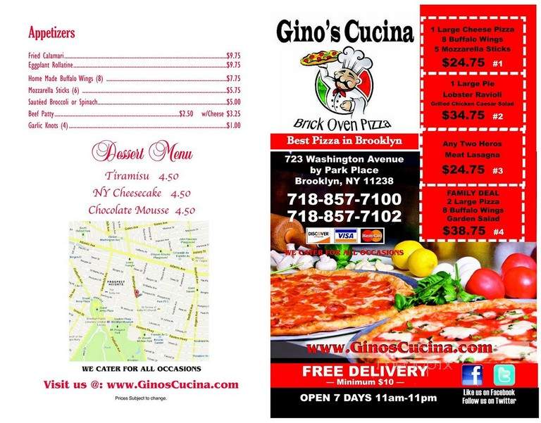 Gino's Cucina Brick Oven Pizza - Brooklyn, NY