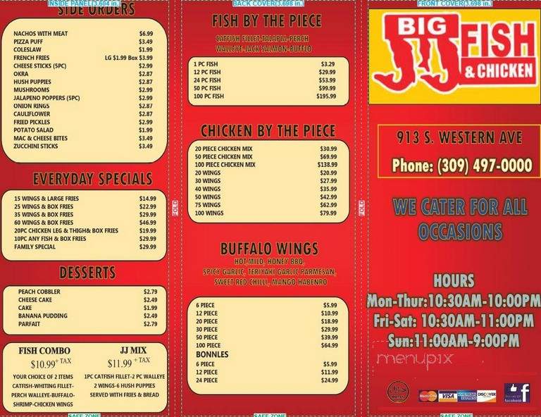 Big Jj's Fish and Chicken - Peoria, IL menu_pic