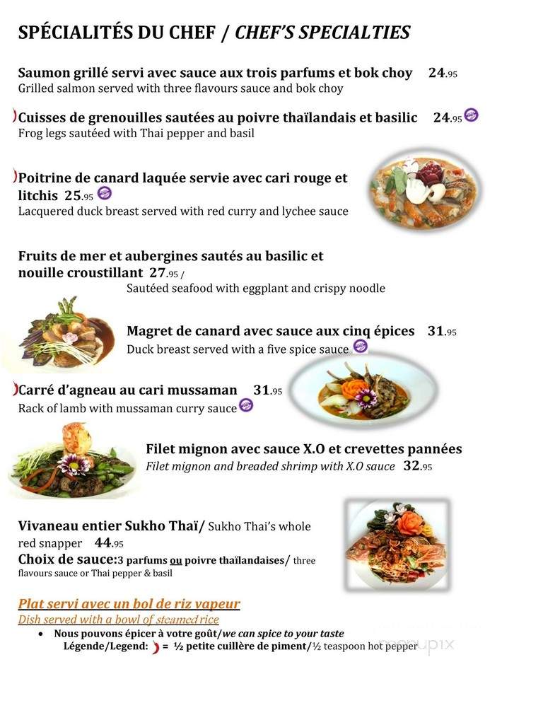 Sukho Thai - Oakland, CA menu_pic