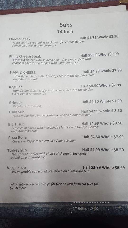 Marks Family Restaurant - Cogan Station, PA menu_pic