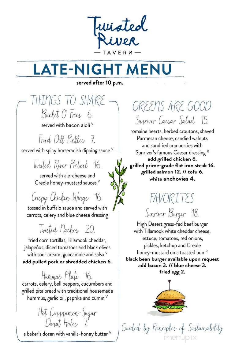Twisted River Tavern - Sunriver, OR menu_pic