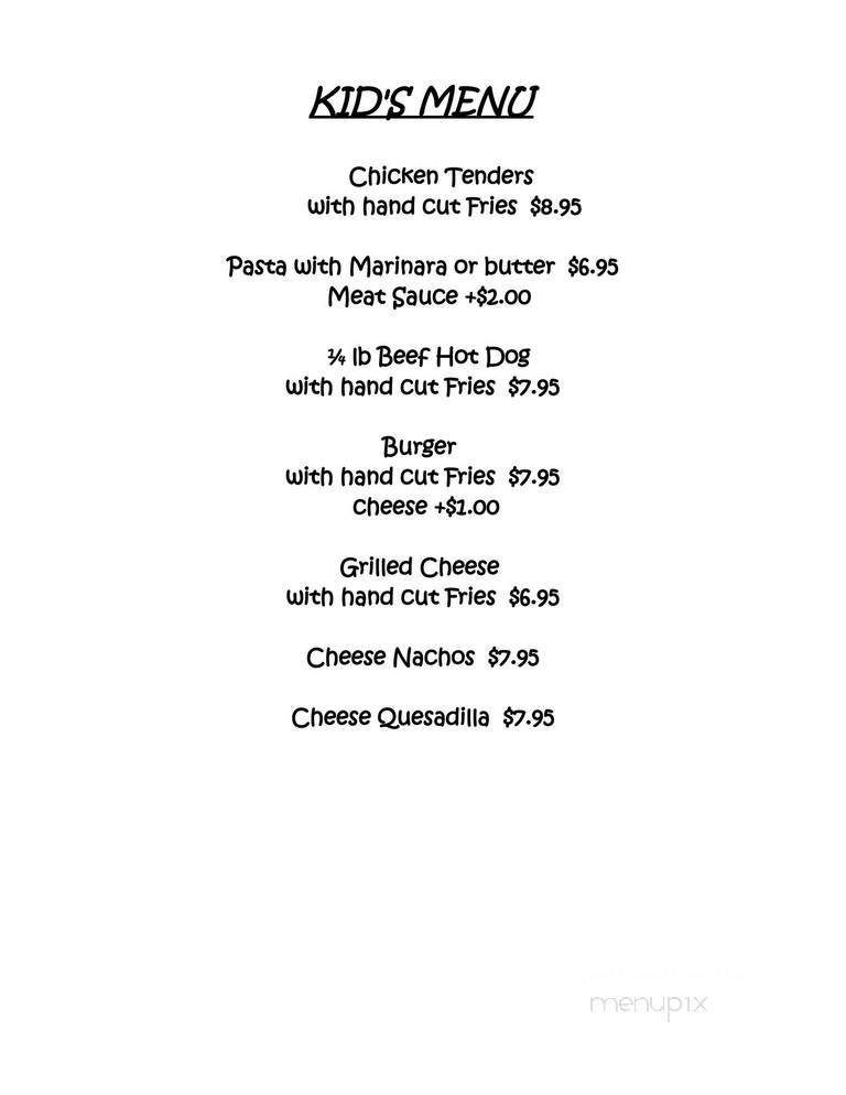 Black Cat Grill - Redding, CT menu_pic