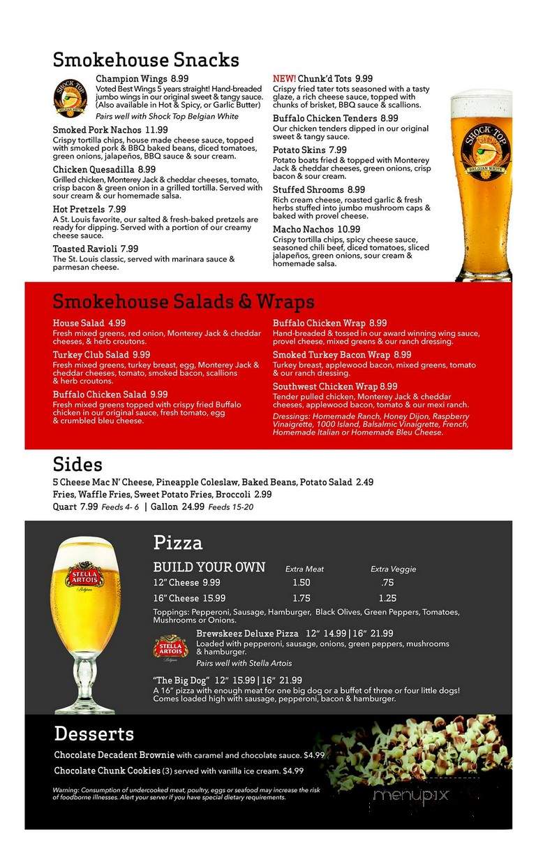 Brewskeez Sports Cafe - O'Fallon, MO menu_pic