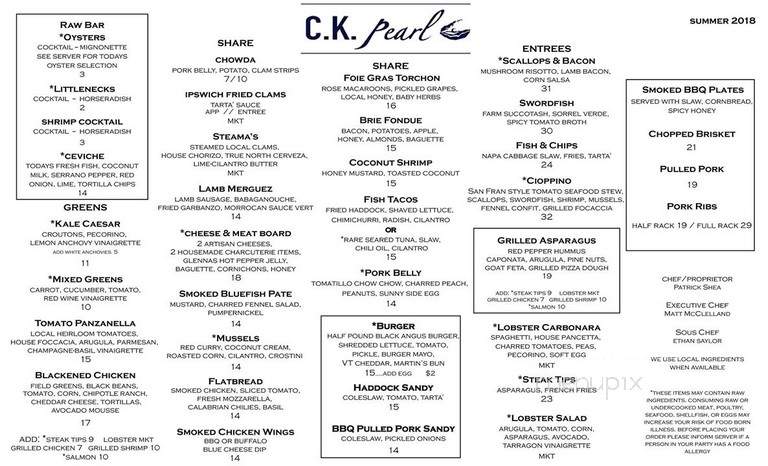 Ck Pearl - Essex, MA