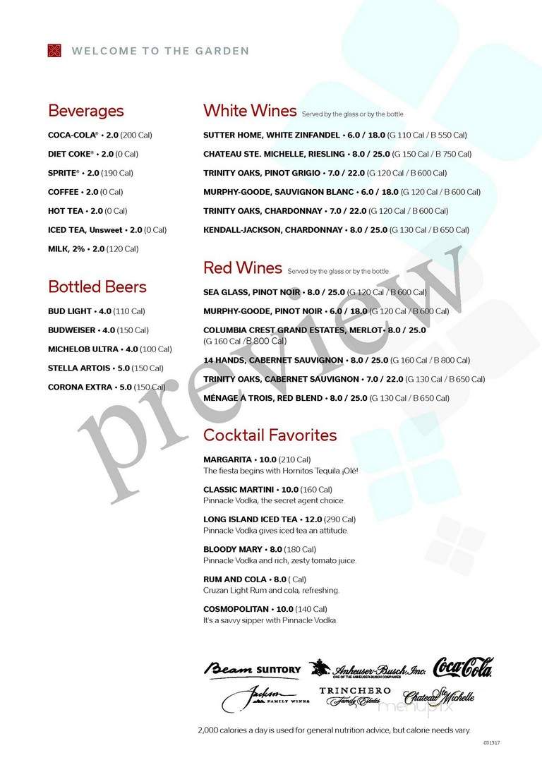 Garden Grille & Bar - Breinigsville, PA menu_pic