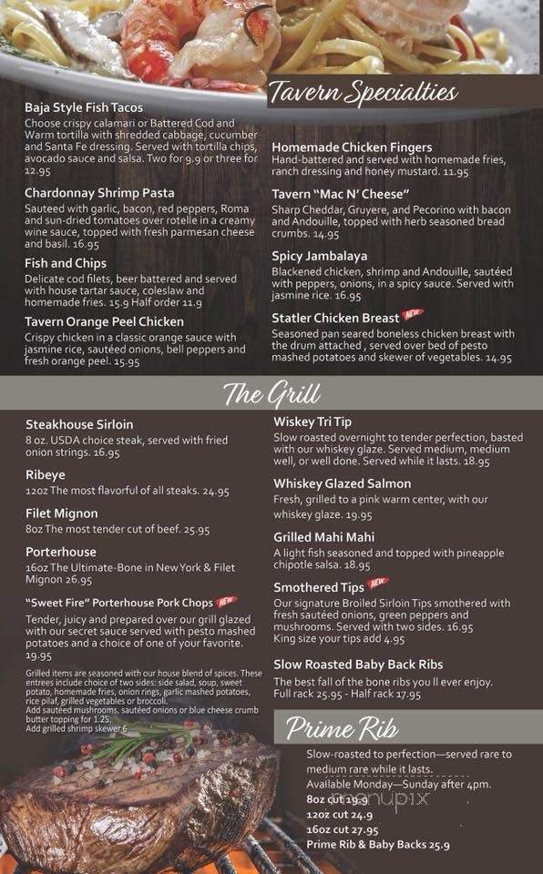J. Carter's Tavern Grill - Murrieta, CA menu_pic
