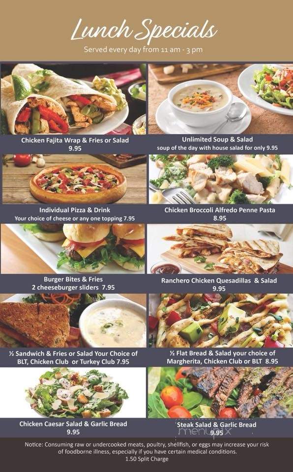 J. Carter's Tavern Grill - Murrieta, CA menu_pic