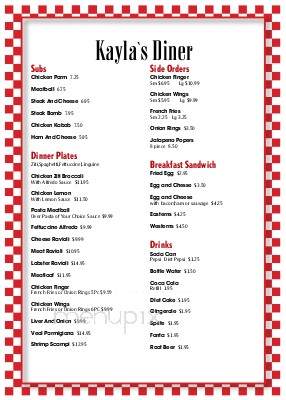 Kaylas Diner - Peabody, MA menu_pic