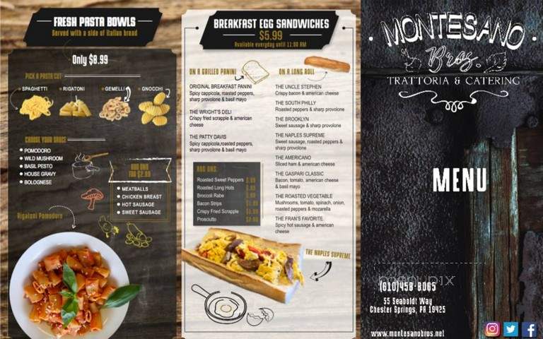 Montesano Brothers - Pottstown, PA menu_pic