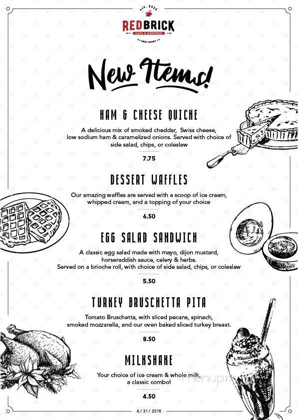 Red Brick Cafe - Brooklyn, NY menu_pic
