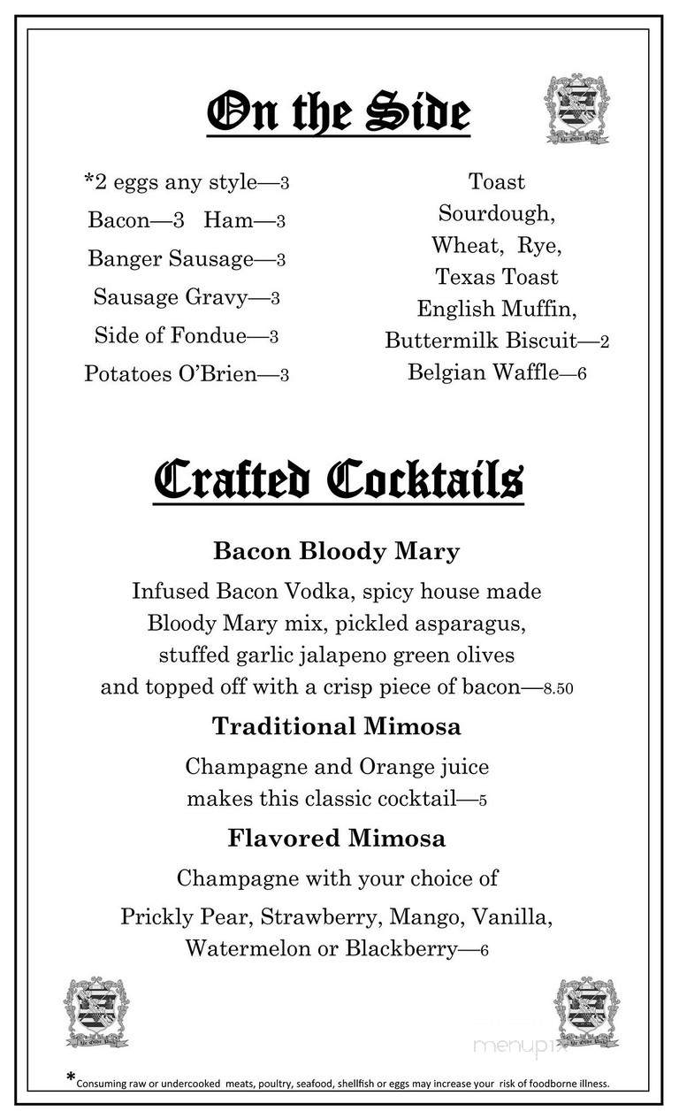 Ye Olde Pub - Troutdale, OR menu_pic