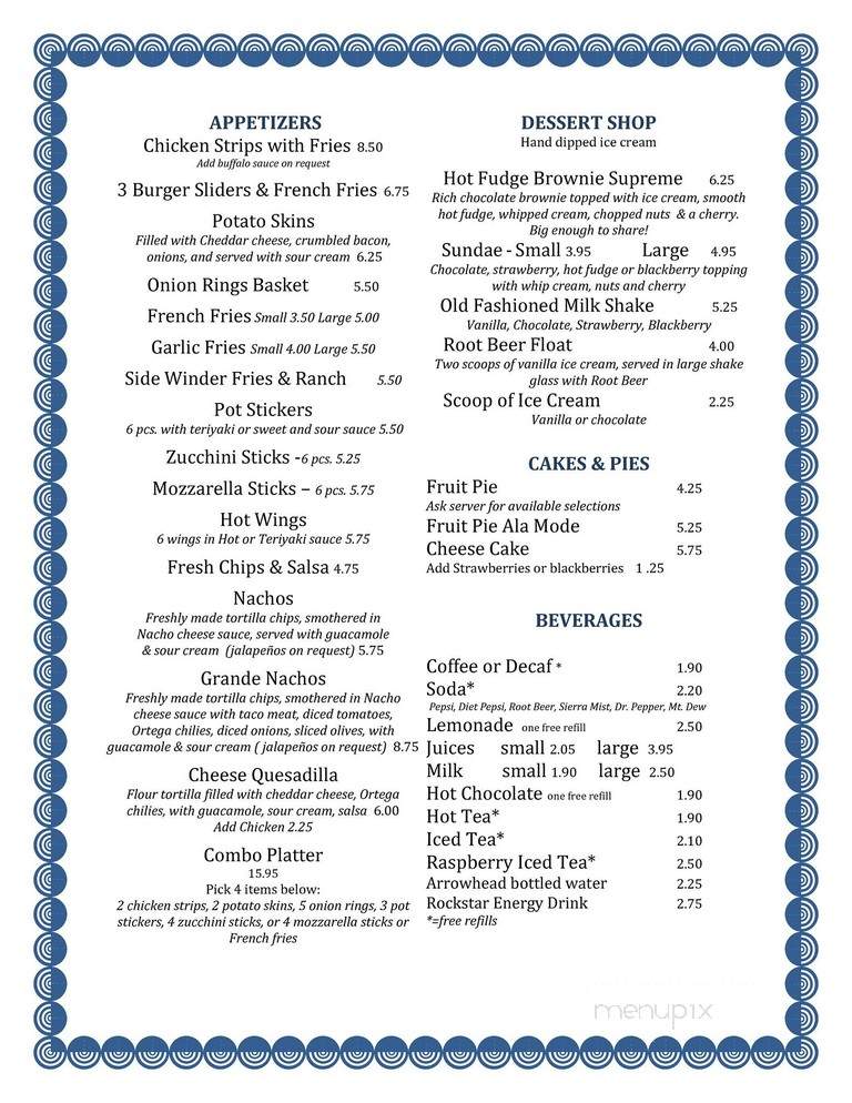 River Grill - Merlin, OR menu_pic