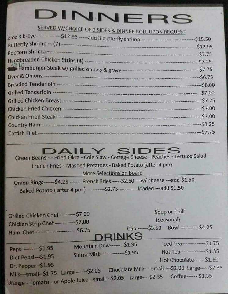 Stacey's Place - Mexico, MO menu_pic