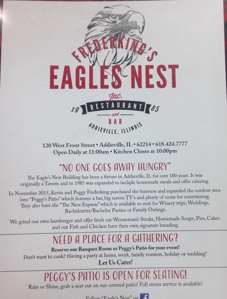 Eagle's Nest Restaurant - Aurora, CO menu_pic