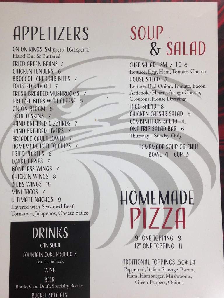 Eagle's Nest Restaurant - Aurora, CO menu_pic