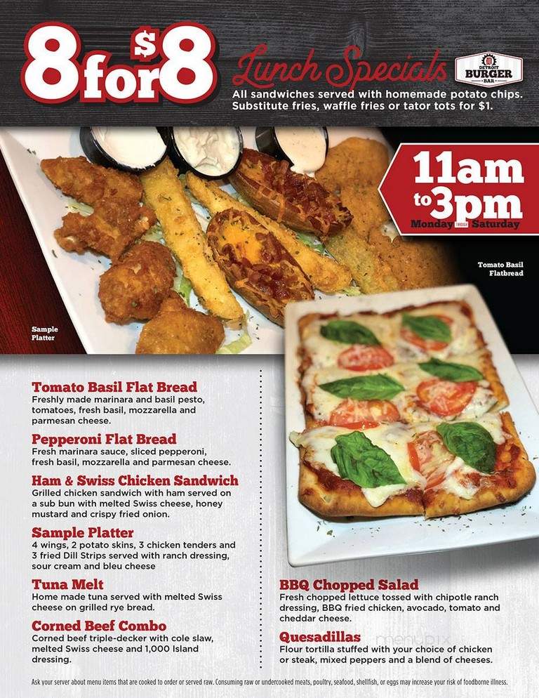 Rosie's Place - Farmington Hills, MI menu_pic
