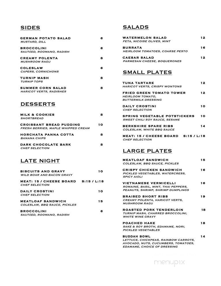 Eugene & Co - Brooklyn, NY menu_pic