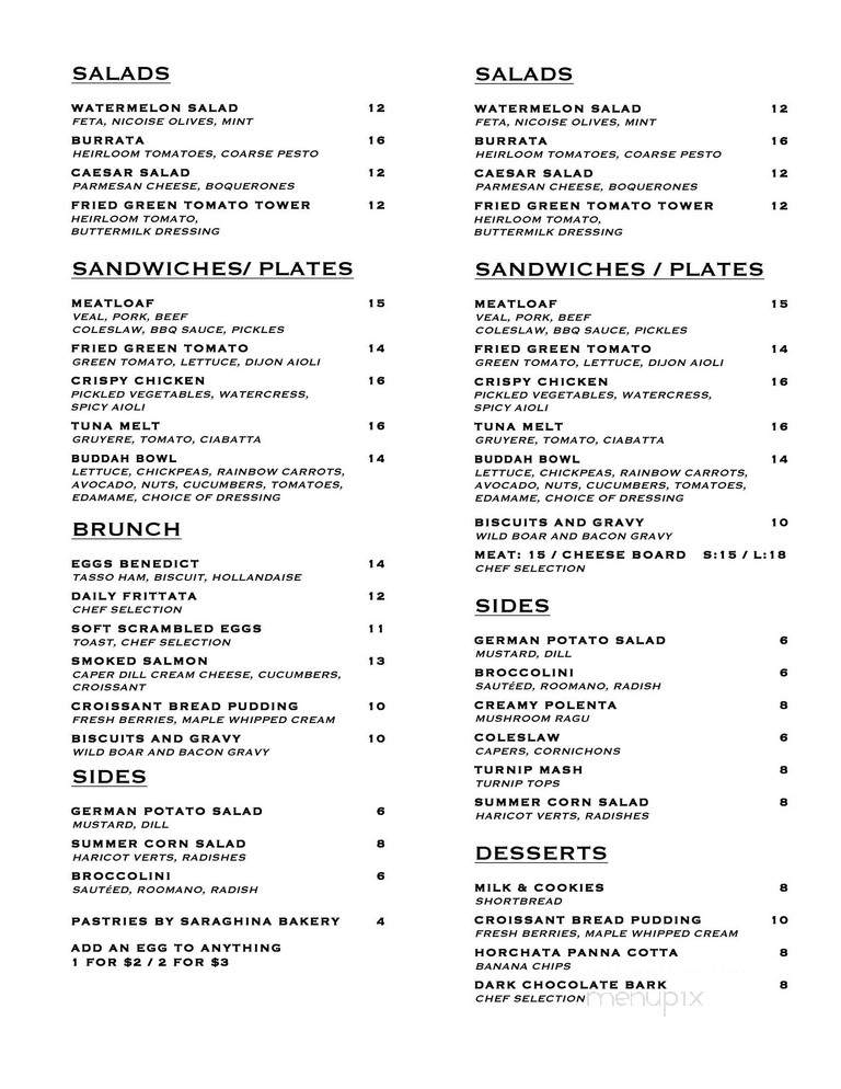 Eugene & Co - Brooklyn, NY menu_pic