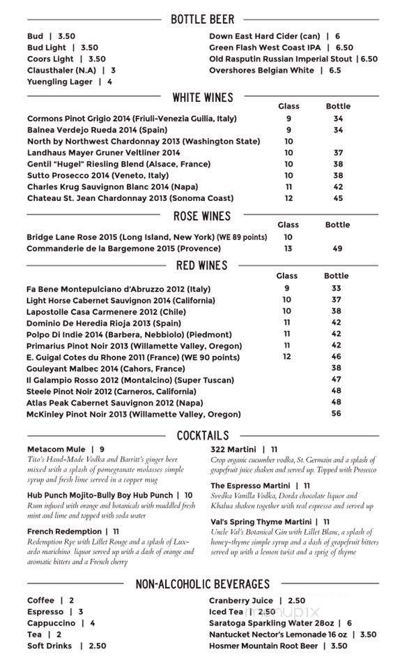 Metacom Kitchen - Warren, RI menu_pic