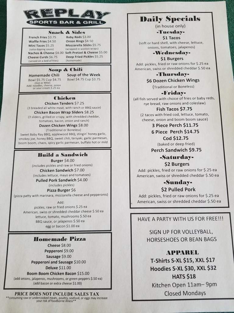 Replay Sports Bar & Grill - De Pere, WI